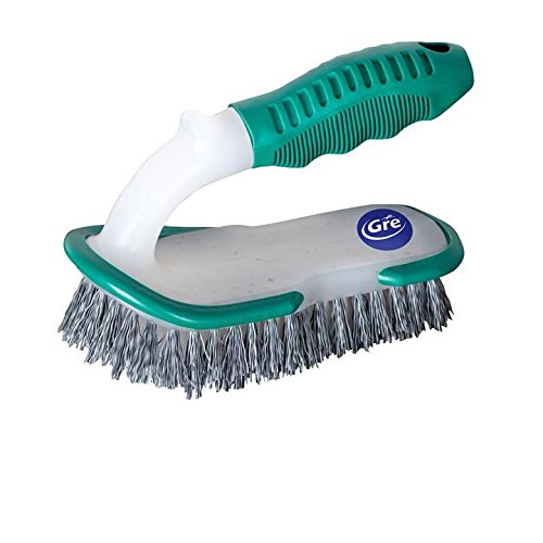 Gre 40040 Brosse Ligne d'eau Forme Ergonomique, Blanc, 13 x 5 x 8 cm