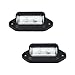 Ywdiml 2PCS Car LED License Plate Light, 12V-24V 6-SMD LED Vehicle License Plate Lamp Tail Light, Waterproof Automotive Courtesy Step Tag Lamp Accessories, Universal for Trucks Trailer Buses