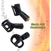4Pcs Adjustable Rubber Microphone Holder Clips, Flexible Handheld Mic Stand Accessories, Shockproof Design with 29-32mm Inner Diameter Range, Black