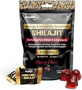 Organic Shilajit Gummies – 60 Pure Himalayan Shilajit Gummies for Men High Potency Supplement