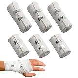 Elastische Bandage,Verband,Elastische Binde,für Handgelenke Knöchel Knie (Weiß)