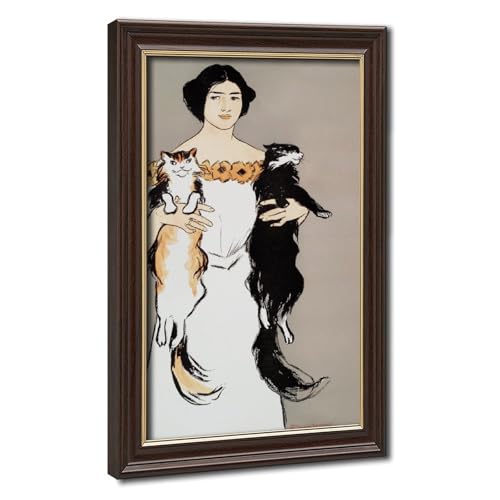 Impression sur toile Edward Penfield illustration chat vintage pour déco salon
