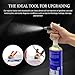 HABNVUON 4PCS Fuel Injector Cleaner Kit, Fuel Injector Tester, Auto Gas Injection Nozzle Flush Cleaner Adapter DIY Cleaning Tool Kit with Test Lead, Automotive Gas Injectors Nozzles for 12-24V Car