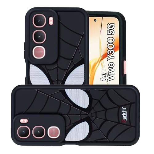 Image of DARKFIT Back Case Cover Compatible for Vivo Y300 | Silicone Case | Camera & Body Protection| Shock Proof | for Vivo Y300 | Color Black