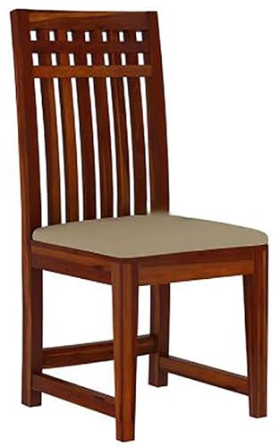 Image of Solid Sheesham Wood Dining Table Set with Chairs | Brown Modern Decorative Dining Set for Home /Office /Dining Room /Hotels | Honey Finish, 4 Seater