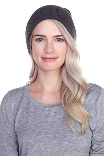 Image of Top Level Beanie Men Women - Unisex Cuffed Plain Skull Knit Hat Cap