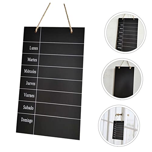 Ciieeo Message Board Miniture Decoration Chalk Board Signs Easel Chalkboard Wooden Chalkboard Tags Weekly Menu Blackboard Hanging Chalkboard Labels Writing Board Double-Sided Blackboard #TOP6