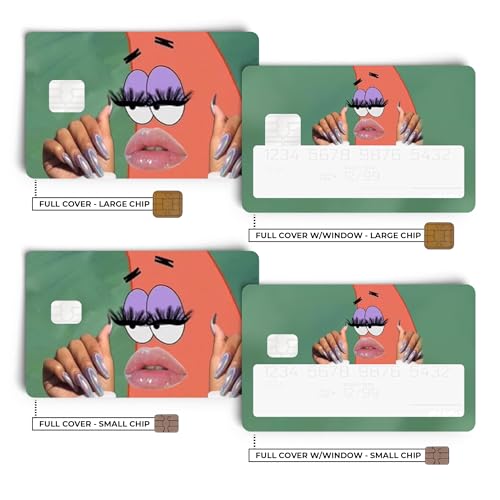 Material Gworl Credit/Debit Card Stickers - 4PCS Card Skin for Adults2