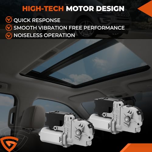 Image of GEARLAST Sunroof Motor for Ford Explorer 2011-2017 Left and Right | Explorer Sun Roof Motor Replacement,2-PCS Set Moon Roof Motor Replaces# BB53-15B689-AB BB5Z15790A