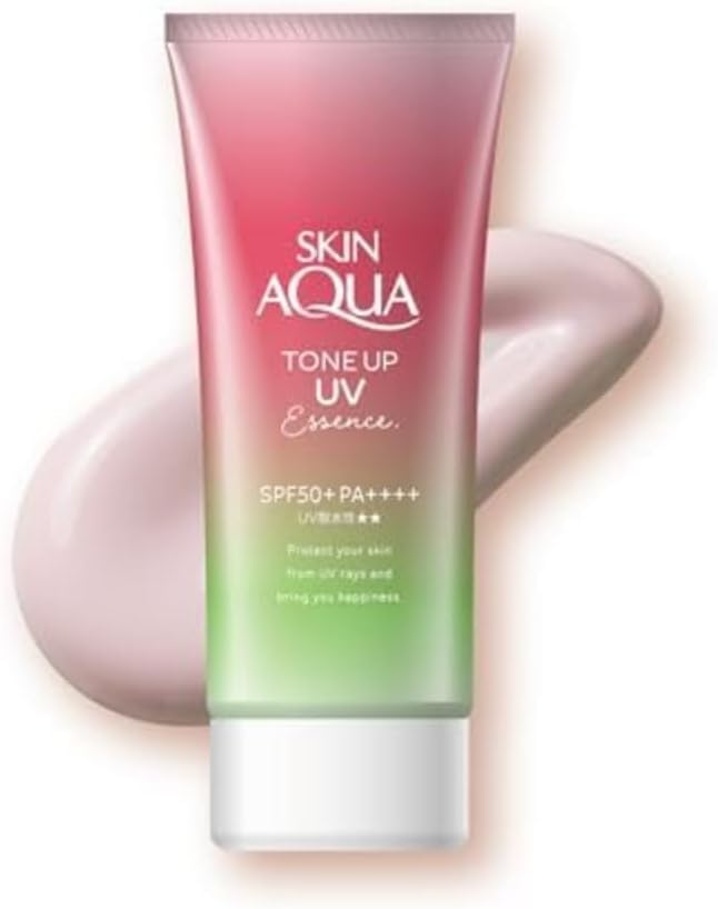 Skin Aqua Tone Up UV Essence 80g - Rose