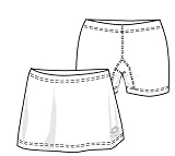 Lotto Tenis Pantalones Rock Universal Mujer Elástico, Mujer, White - XL (42)
