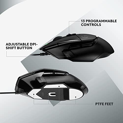 Logitech G502 X Wired Gaming Mouse - Black - 4