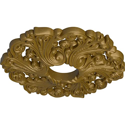 Image of Ekena Millwork CM19ORGLS Orrington Ceiling Medallion, Gold