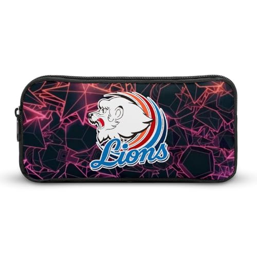 埼玉西武ライオンズ文具ケース ペンケース 収納グッズ 筆箱 ペンバッグ 筆入れ 多機能 学用品収納 大容量軽量 伸縮性が良く、繰り返し使用可能 傷防止 防汚 掃除が簡単 いろいろな文房具を収納 オフィス小物 コスメバッグとして 男女兼用 携帯便利
