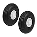 uxcell Tire and Wheel Sets for RC Airplane,PU Sponge Tire with Plastic Hub,1.75