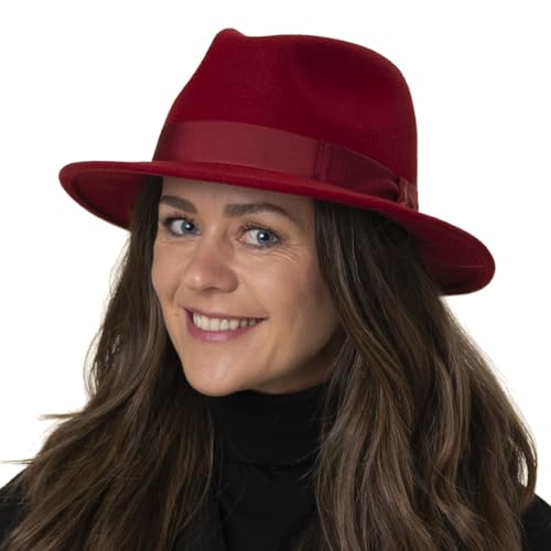 Borsalino Premium Classic Fedora 2-7/8? Brim (55) Taupe