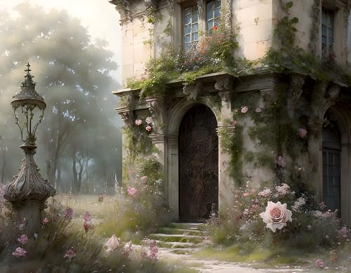 Affiches sur toile art mural moderne grand format 58x90cm Fontaine SERENDIPITP