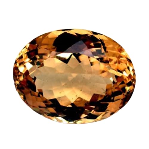 Citrine naturelle ovale pour créer votre propre bague ou pendentif personnalisé