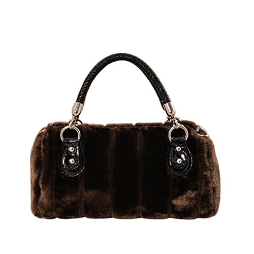 Sac en peluche pour femme avec texture douce et design bandoulière amovible modèle E