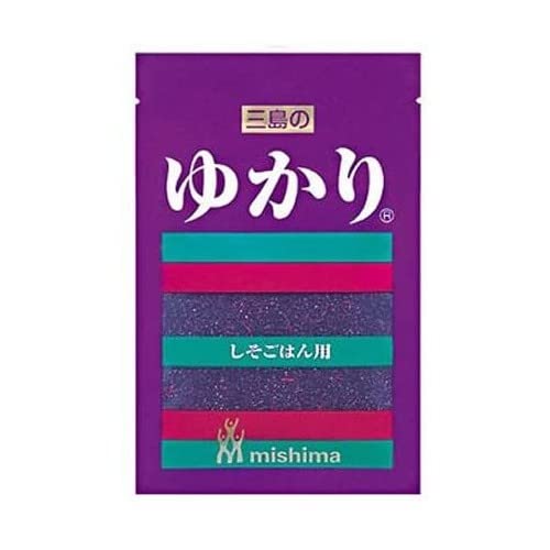 "Yukari" Seasoning to Mix with Rice, Perilla Flavor 0.9oz 3pcs Japanese Sprinkle Mishima Foods Ninjapo