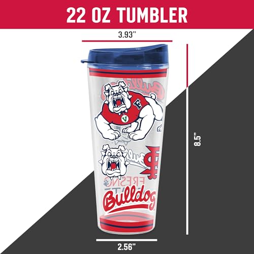 Image of Rico Industries NCAA College Double Wall Mayhem 16oz Or 20oz Tritan Tumbler W Lid