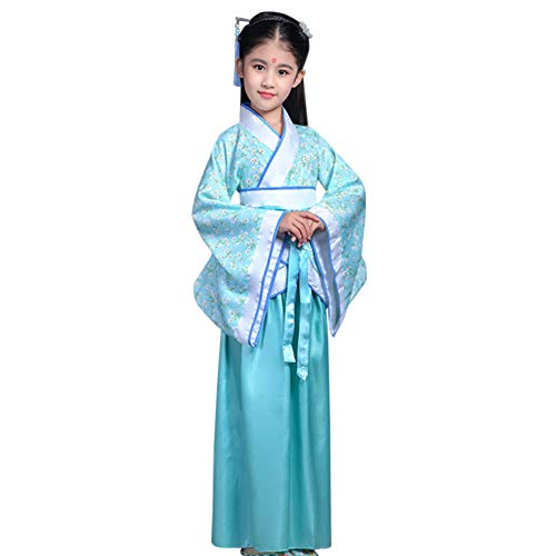Yuluo Actuaciones Nacional Tradicional Impresión - Niñas Espectáculo Escenario Chino Estilo Hanfu Cosplay Fiesta Teatro Aicent Retro Real Elegante Vestido Cover