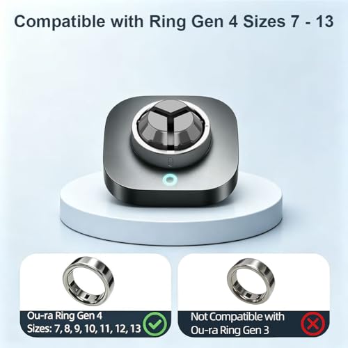 Base de carga Oura Ring Gen 4 para mesita de noche estación USB-C 2