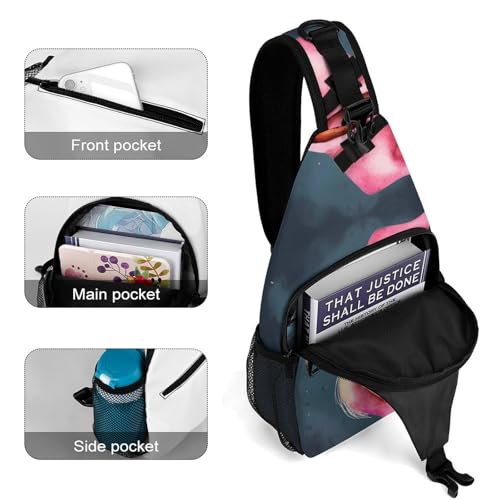 Mochila tipo bandolera Halloween Flamingo para senderismo miniatura 4