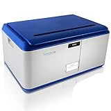 SereneLife Locking Storage Container Bin - 21 Gallon Large Capacity - Stackable Storage Tote Deck Box - Tough Durable Plastic Household Organizer with Lid, and Security Combination Lock