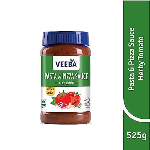 Image of Veeba Pasta & Pizza Sauce - Herby Tomato (525 grams) (Pack of 2)