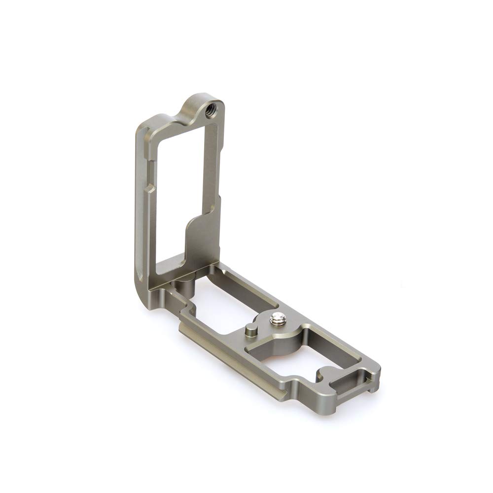 Zelda Dedicated Camera L-Bracket - Arca Swiss Compatible L-Bracket for Landscape and Portrait Photography - Metallic Slate Grey (ZELDA-G)