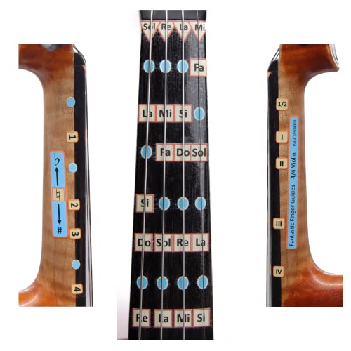 Fantastic Finger Guide pour Violon | Instruments à Cordes | Apprentissage des Notes pour Débutant Adulte et Enfant | Convient à Tous Niveaux | 4/4