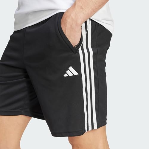 Image of adidas Tr-ES PIQ 3Sho Men Blue Training Shorts Size -