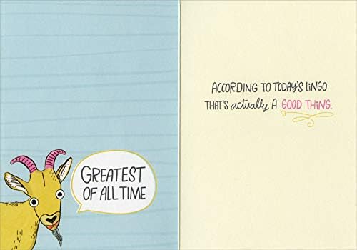 Designer Greetings Hope This Birthday is The Goat Funny/Humorous Birthday Card