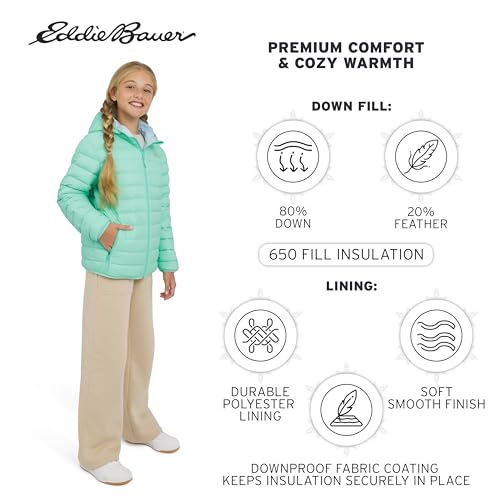 Eddie Bauer Unisex Kid's CirrusLite Reversible Lightweight Down Puffer Jacket3