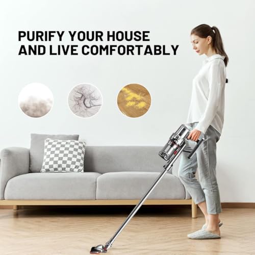 Image of SKYTONE Vacuum Cleaner for Home, 12000PA Suction with 1200W Powerfull Motor 3 Adjustable Suction Modes, 1.1L HEPA Filter, 2 in 1 Ultimate Cleaning Convenience, 1.5L, Red & Silver