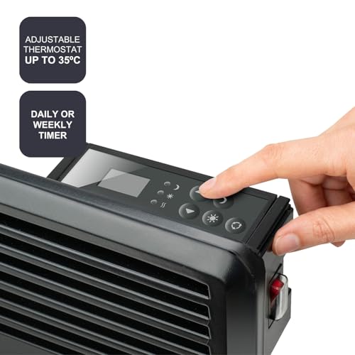 Black+Decker Bxcsh1800E Termoconvettore, 1800 W, Steel, Nero - 5