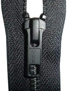 YKK Open End Zip - Black Metal Tooth/Finish - Heavy Duty - Hd-3-6/7/8/9/11/16/17/18/19/20/21/22/23/24/25/26/27/28/29/30/31/32/33/34/35/36/37/38/39/40 Inch (29 Inch (73.5 cm)) Black