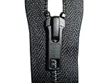 YKK Open End Zip - Black Metal Tooth/Finish - Heavy Duty - Hd-3-6/7/8/9/11/16/17/18/19/20/21/22/23/24/25/26/27/28/29/30/31/32/33/34/35/36/37/38/39/40 Inch (29 Inch (73.5 cm)) Black