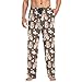 Ollabaky Animal Cute Hamster Pajama Pants Men Sleep Lounge Pants Pjs Bottoms with Pockets, L