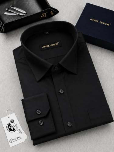 Image of Appel Touch Men's Cotton Blend Formal Shirt Full Sleeves