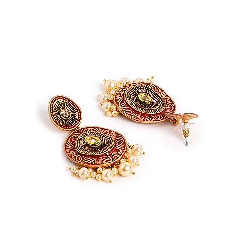 Ethnic Handcrafted Earrings with Detailed Design