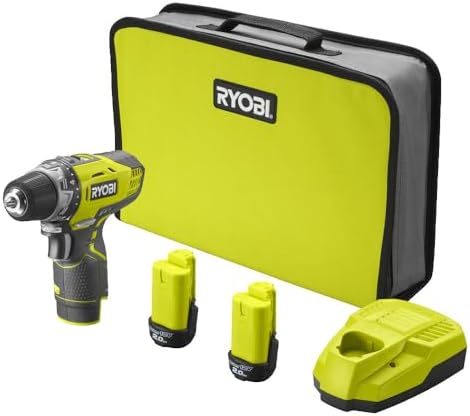 RYOBI - Perceuse Visseuse Compacte 12V R12DD-220S – 2 Batteries 2...
