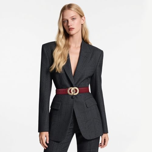 Image of Aurolran Women's Leather Belt with Buckle - Ideal for Dresses, Jeans, and Coats