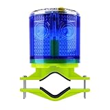 Aolyty Solar Strobe Warning Light IP54 Waterproof LED Flashing Safety Light Bright Warning Lamp Outdoor with Switch for Construction Traffic Dock Marine Beacon Road Signs (Blue)