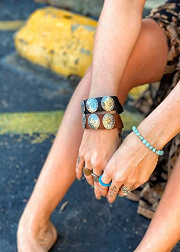 Potessa Turquoise Gemstone Bracelet Chakra Round Beads Bracelet Healing Reiki 6Mm #TOP2