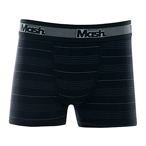 Cueca Boxer Infantil Cot Listr Infantil El Bord, Mash, Menino, Preto, G