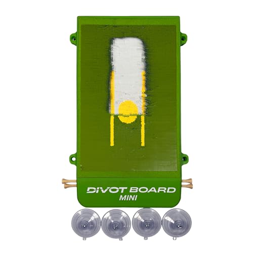 Golf Swing Mat &Amp; Golf Training Mat – Divot Board Mini With Instant Impact Feedback For Strike, Low Point &Amp; Swing Path Control – Replaceable Pad – Indoor Outdoor Golf Practice Mat