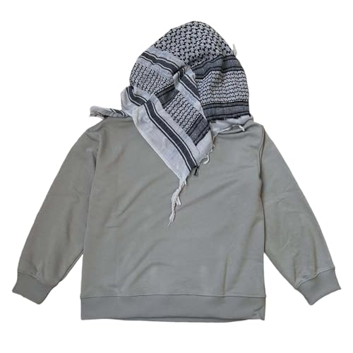 Sweat à capuche oversize à carreaux pour femme en polyester