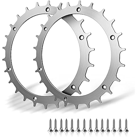Stainless steel robotic lawnmower spikes for Bosch Indego XS 300 400 500 M700 2021, elaborately deburred including 14 x stainless steel screws spikes for accessories off-wheel wheels Cover